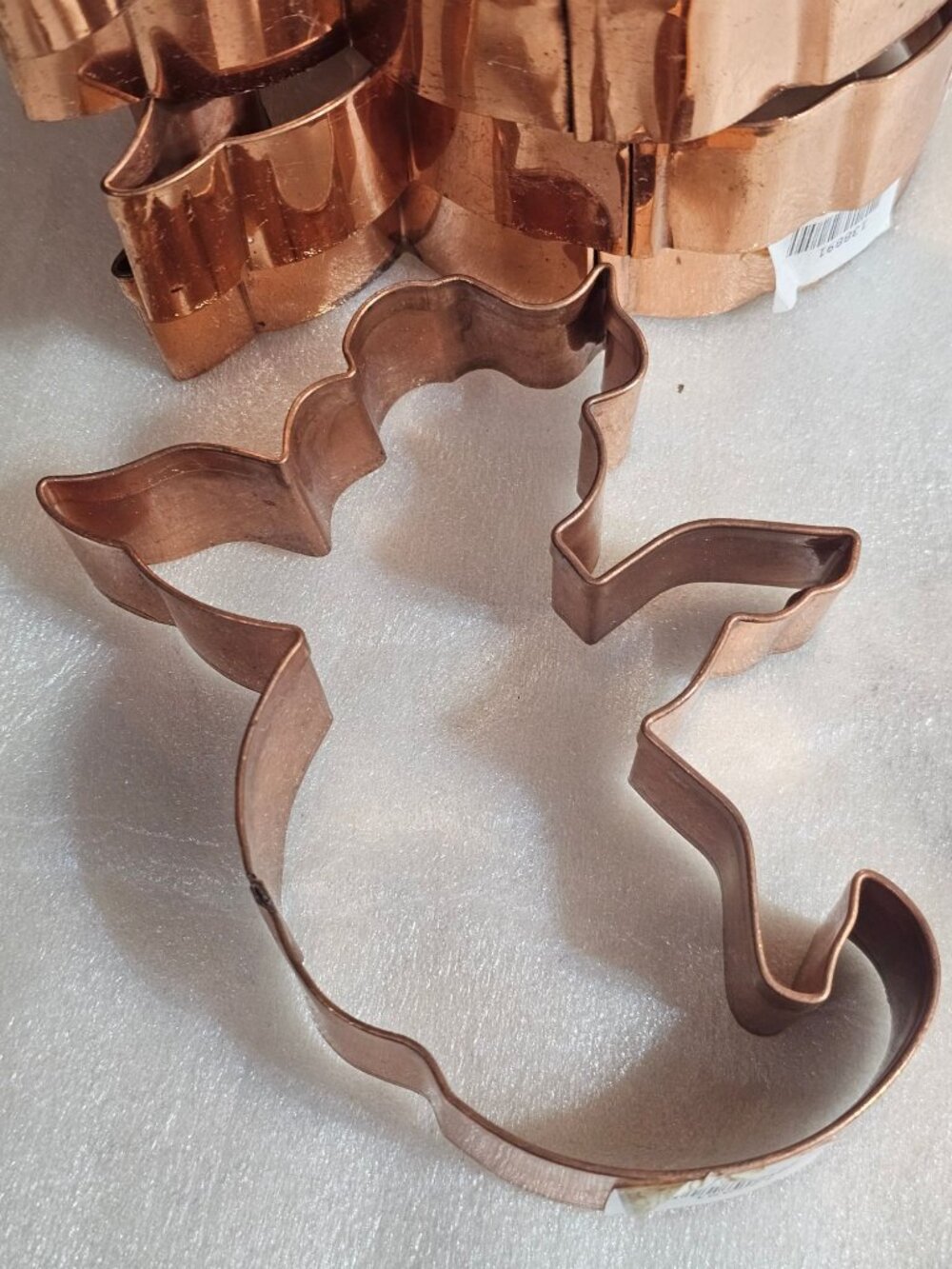 5 Ghost Copper Cookie Cutters rustic craft vintage brass kitchen decor 5"